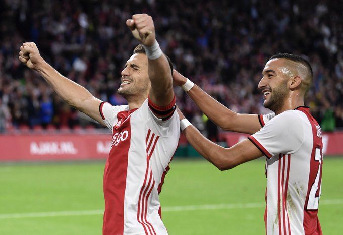 جانب من مباراة أياكس