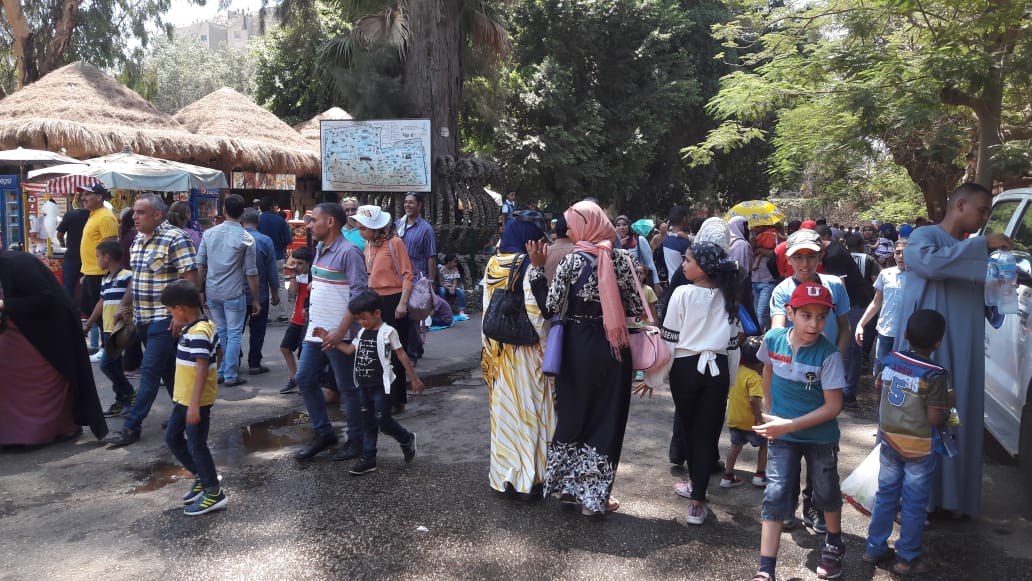 صورة من زيارة المواطنين لحديقة الحيوان بالجيزة صورة من زيارة المواطنين لحديقة الحيوان بالجيزة