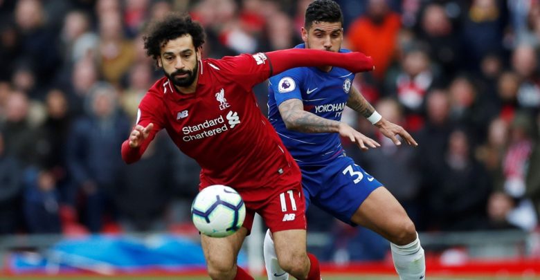 محمد صلاح من مباراة تشيلسي وليفربول 