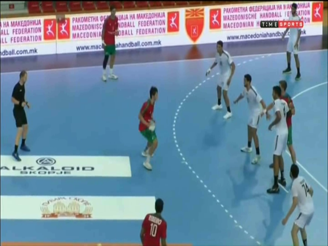منتخب مصر للناشئين فى كرة اليد ونظيره البرتغال