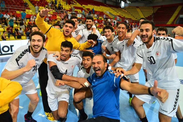 المنتخب المصري لكرة اليد خلال مباراياته بكأس العالم للناشئين