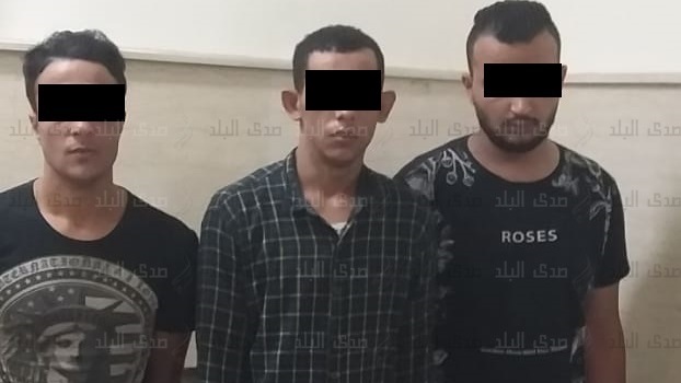 المتهمين عقب ضبطهم