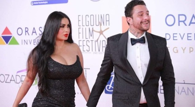 أحمد الفيشاوي وزوجته ندى الكامل