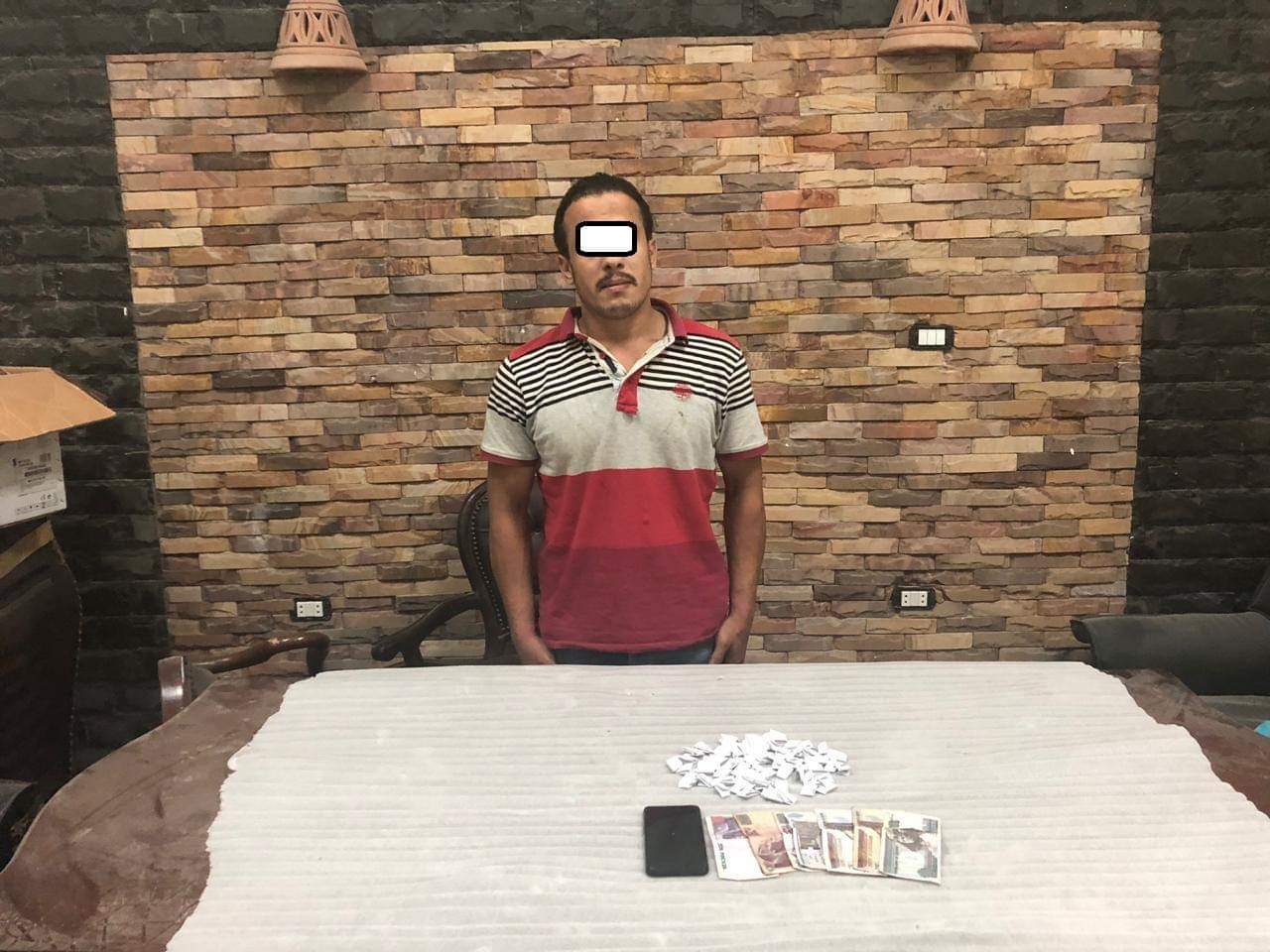 المتهم عقب ضبطه 