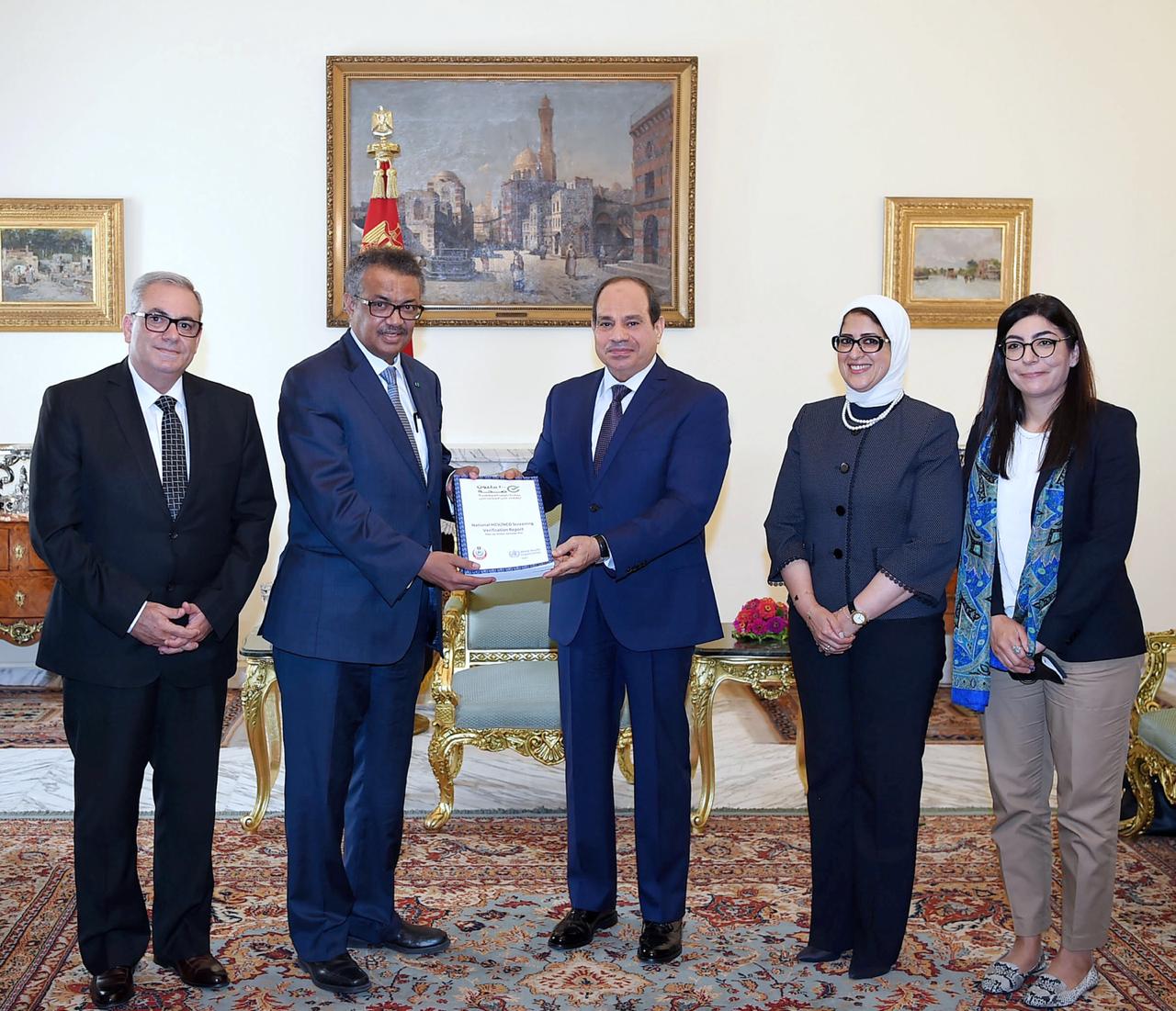 السيسي ومدير منظمة الصحة العالمية 