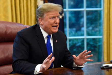 الرئيس الأمريكي دونالد ترامب