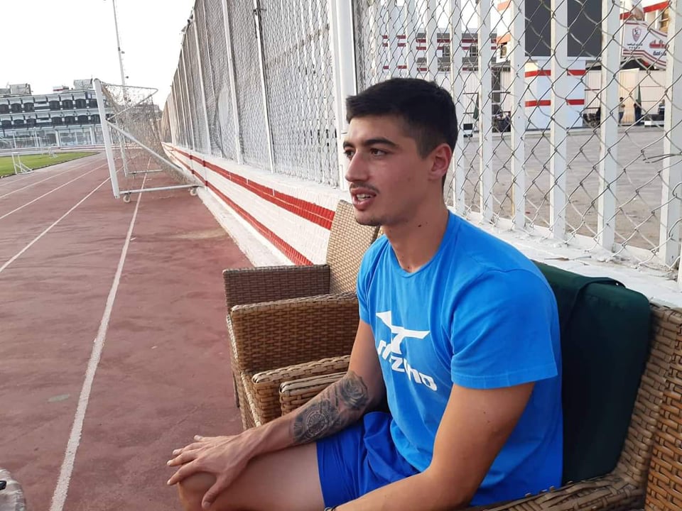 نجل ميتشو يحضر مران الزمالك