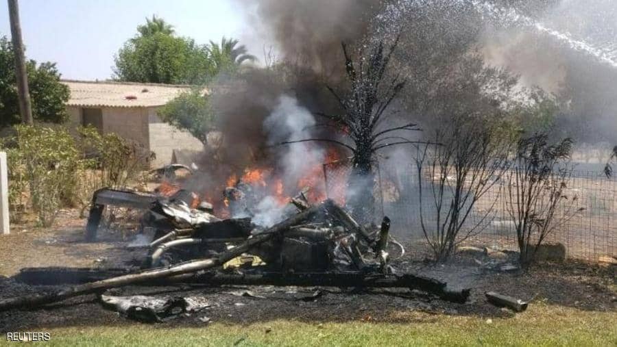 موقع حطام الطائرتين موقع حطام الطائرتين