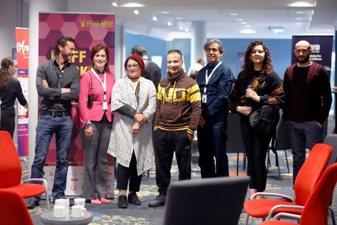 جانب من سوق مهرجان مالمو للسينما العربية جانب من سوق مهرجان مالمو للسينما العربية