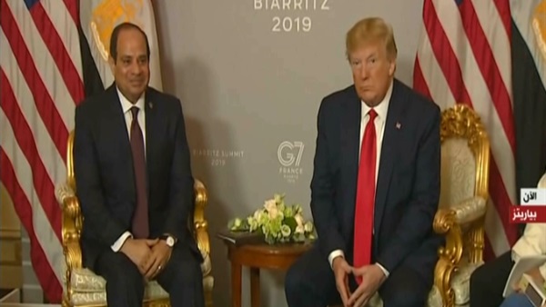 الرئيس السيسي ونظيره الأمريكى الرئيس السيسي ونظيره الأمريكى