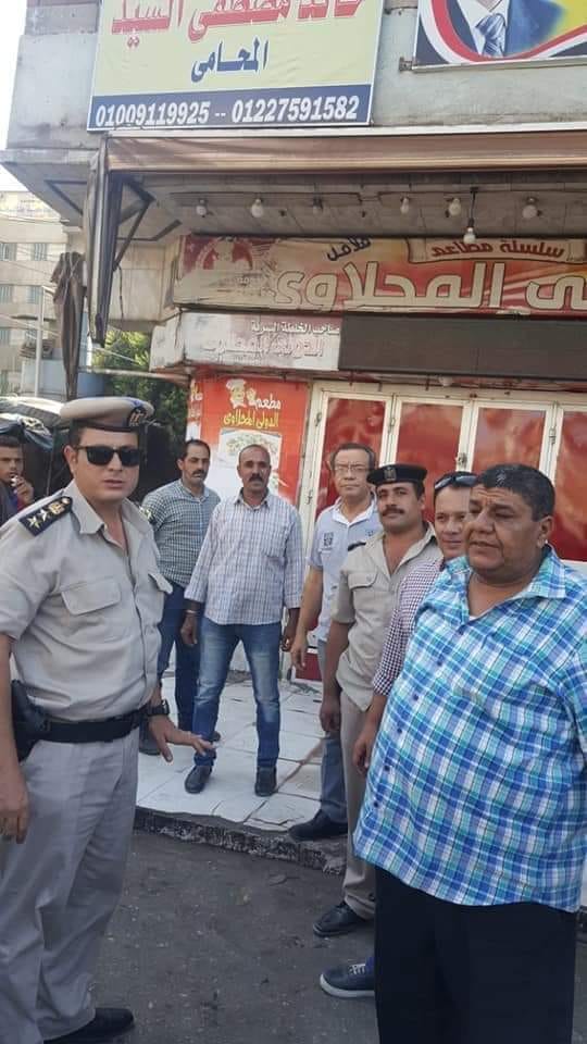 تحرير 345 مخالفة مرافق واشغالات واغلاق 14 مقهي تحرير 345 مخالفة مرافق واشغالات واغلاق 14 مقهي