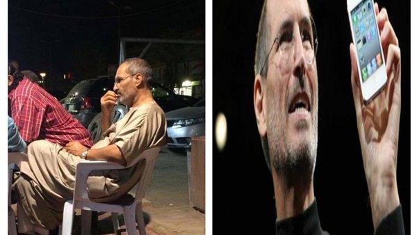ستيف جوبز وشبيهه في مصر