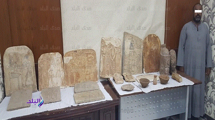 ضبط قطع أثرية