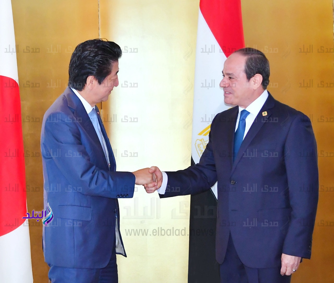 الرئيس السيسي وشينزو آبى