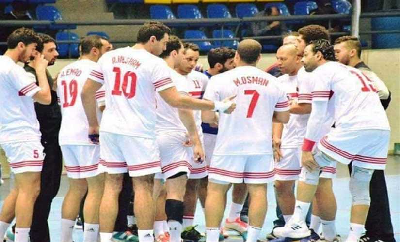 لاعبو الزمالك لكرة اليد