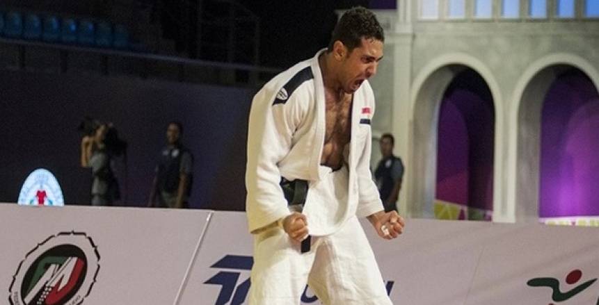 محمد عبد العال لاعب منتخب مصر للجودو