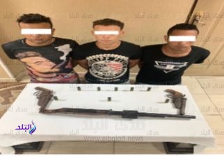 المتهمين عقب ضبطهم