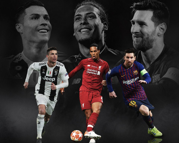 ميسي وفان دايك ورونالدو