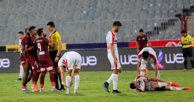 جانب من مباراة الزمالك والمقاصة 