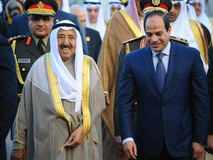 الرئيس السيسي والشيخ صباح الأحمد