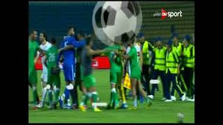 خناقة بين لاعبي الزمالك والاتحاد 