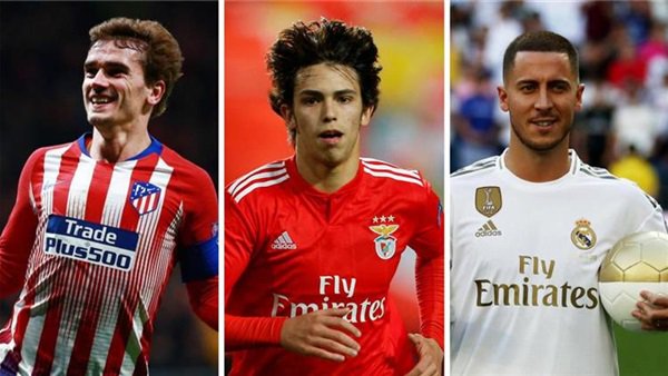 هازارد وجواو فليكس وجريزمان