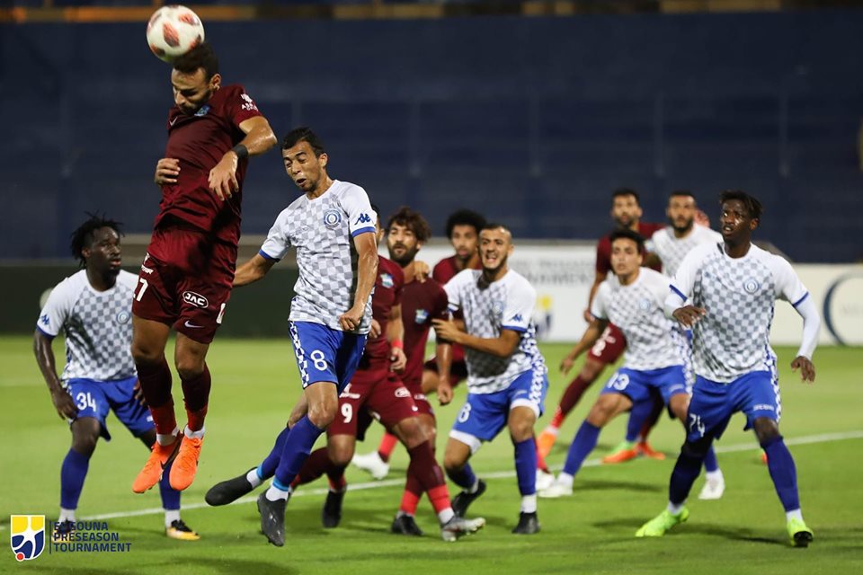 جانب من مباراة فريق مصر المقاصة أمام اسوان  