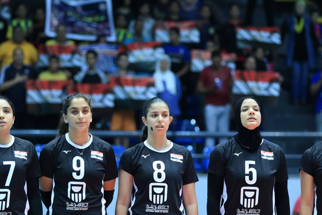 لاعبات منتخب مصر للكرة الطائرة تحت 18 سنة 