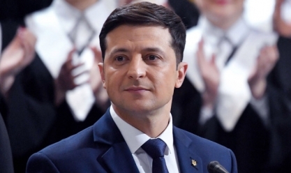 الرئيس الأوكراني فولوديمير زيلينسكي الرئيس الأوكراني فولوديمير زيلينسكي