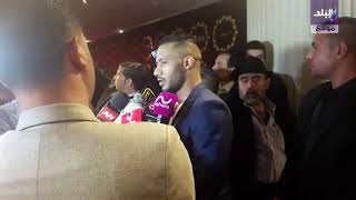 محمد رمضان في لحظة وصوله مهرجان الفضائيات العربية