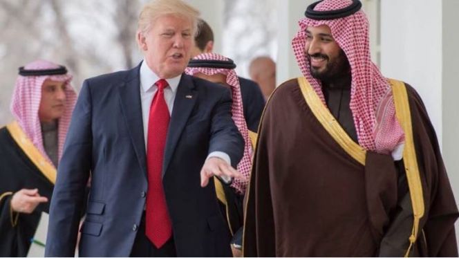 دونالد ترامب والأمير محمد بن سلمان