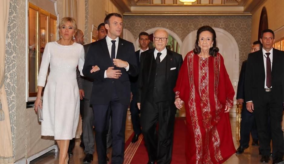 الرئيس التونسي السابق وزوجته شادلية السبسي