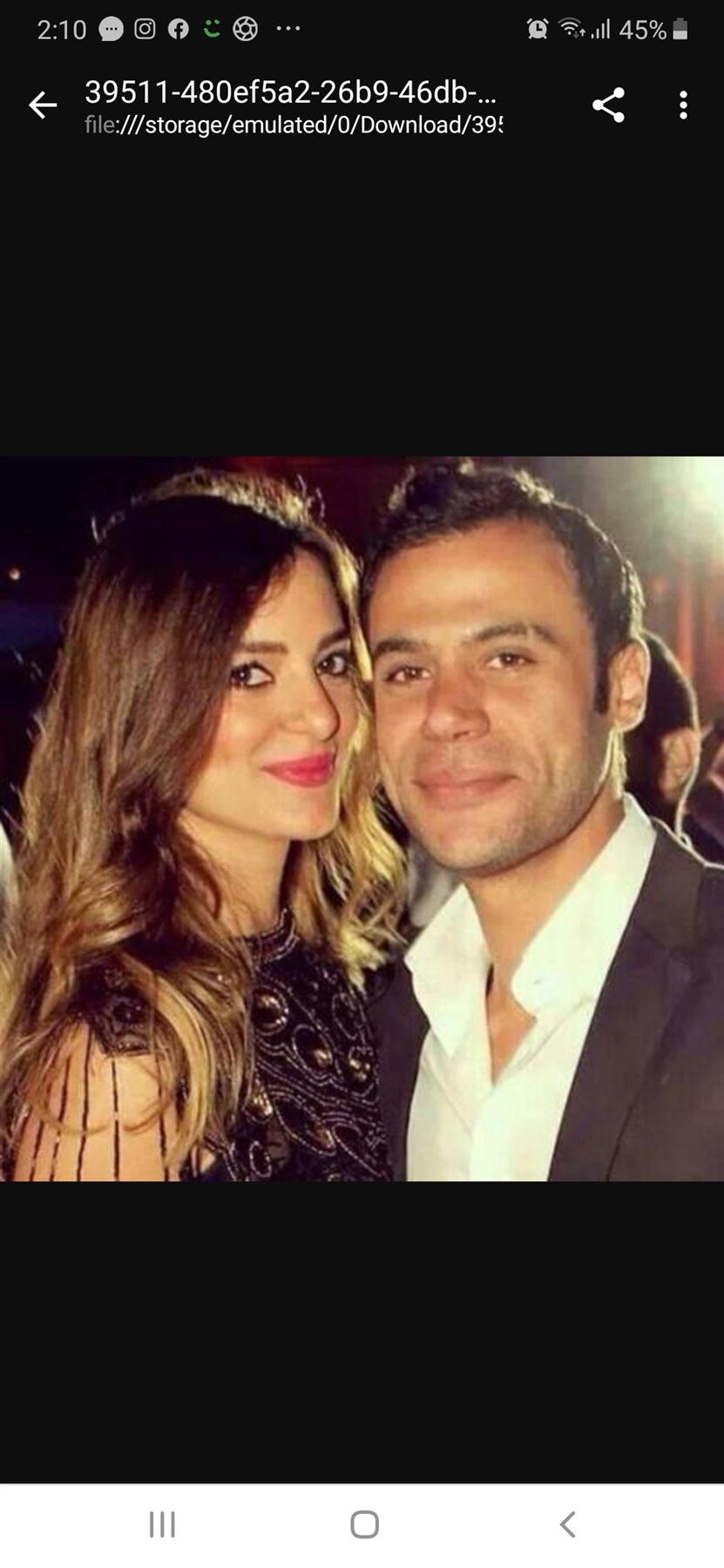 محمد عادل إمام وزوجته