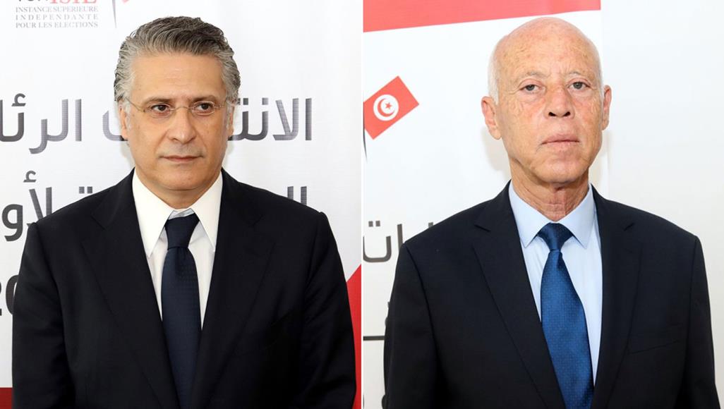 قيس سعيد ونبيل القروي قيس سعيد ونبيل القروي