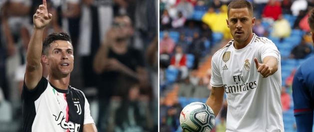 هازارد لاعب ريال مدريد - رونالدو نجم يوفنتوس