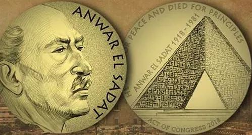 الولايات المتحدة الأمريكية تصدرعملة أنور السادات الذهبية