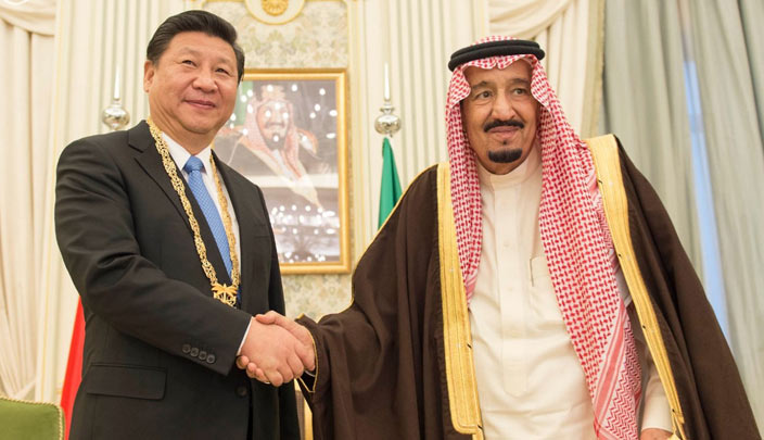 الملك سلمان والرئيس شي جين بينج الملك سلمان والرئيس شي جين بينج