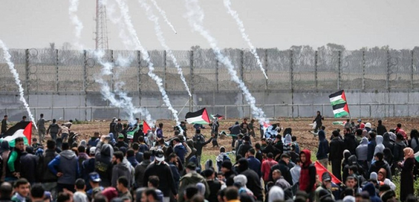 إصابة 32 فلسطينيا بالرصاص الحي في اعتداء الاحتلال الإسرائيلي إصابة 32 فلسطينيا بالرصاص الحي في اعتداء الاحتلال الإسرائيلي