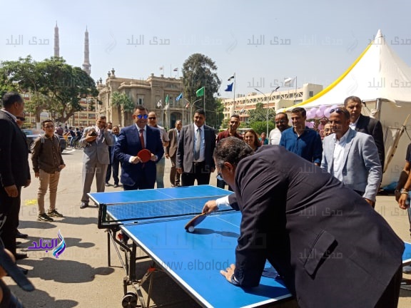 مسابقة تنس الطاولة بجامعة عين شمس