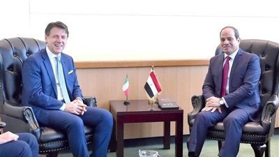 السيسي وكونتي 