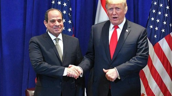 صورة أرشيفية ـ الرئيس السيسي والرئيس ترامب صورة أرشيفية ـ الرئيس السيسي والرئيس ترامب