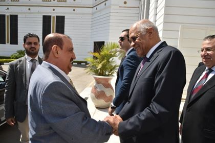 عبد العال يستقبل رئيس البرلمان اليمني عبد العال يستقبل رئيس البرلمان اليمني