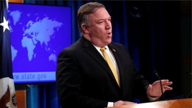 وزير الخارجية الأمريكي مايك بومبيو 