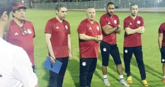 شوقي غريب وجهاز المنتخب الأوليمبي