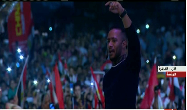 محمد رمضان من احتفالات المنصة محمد رمضان من احتفالات المنصة