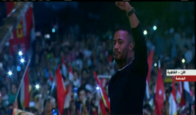 محمد رمضان من احتفالات المنصة