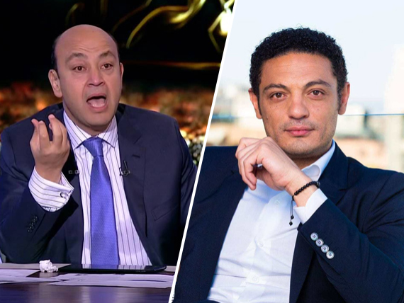 عمرو أديب ومحمد على عمرو أديب ومحمد على
