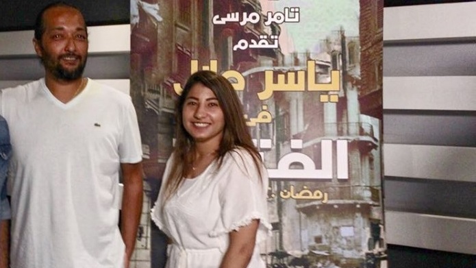 المخرج حسين المنباوي ومحررة صدى البلد
