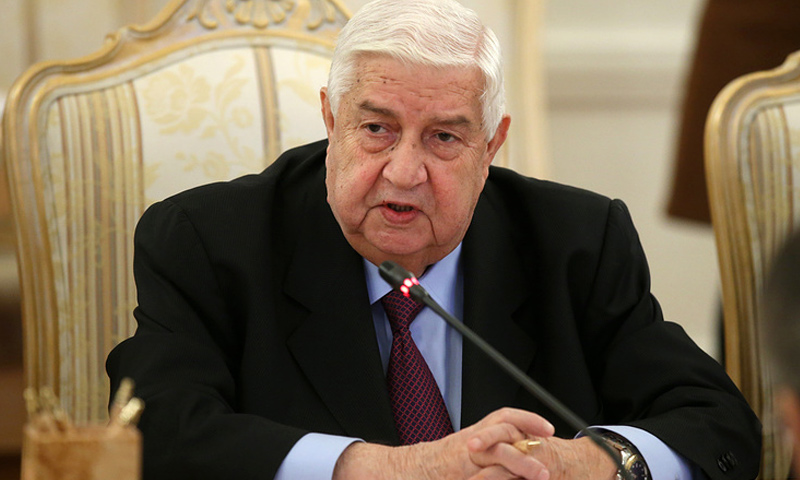 وزير الخارجية السوري وليد المعلم