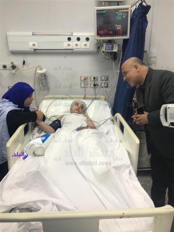  التلميذة جنا السواح في المستشفى 